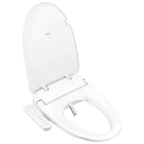 Delta Faucet Refresh Standard Elongated Electric Bidet Toilet Seat, Warm Water Bidet, Bidet Attachment for Toilet, Toilet Seat Bidet, Bidet Toilet Seat Elongated, White 893005E-WH - Image 1