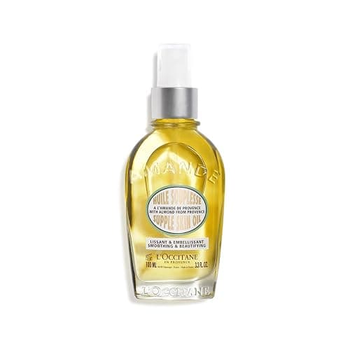 L'OCCITANE Almond Body Oil, Moisturizes, Nourishes, Hydrates, Softens Dry Skin, Absorbs Fast, Lightweight, Non-Greasy, Luxurious Post-Shower Skincare - Image 1