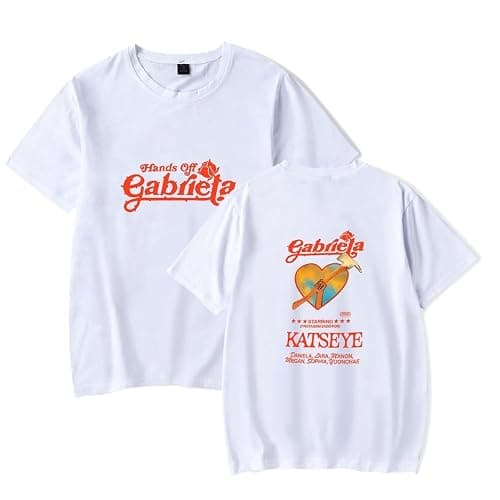 LQZFC Katseye Gabriela Printed Short Sleeve T-Shirt, Casual Stylish for Summer Couple - Image 1