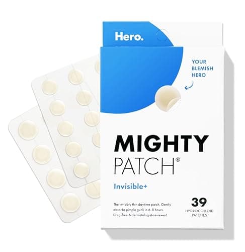 Mighty Patchâ„¢ Invisible+ Patch - Daytime Hydrocolloid Acne Pimple Patches for Covering Zits and Blemishes, Ultra Thin Spot Stickers for Face and Skin (24 Medium and 15 Small Patches) - Image 1