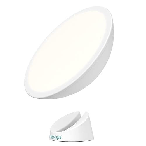 Verilux HappyLight Halo - Cordless LED Light Therapy Lamp with a 360° Magnetic Base & Rechargeable Battery for Portable, UV-Free, Full Spectrum 10,000 LUX Light with Adjustable Brightness and Color - Image 1
