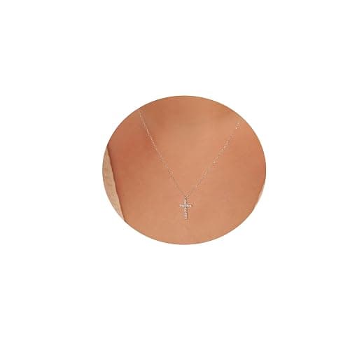 Collner Cross Necklace for Women 14K Gold Filled Cross Necklace Pendant Dainty Choker Necklace for Women Trendy Jewelry Gifts for Women - Image 1