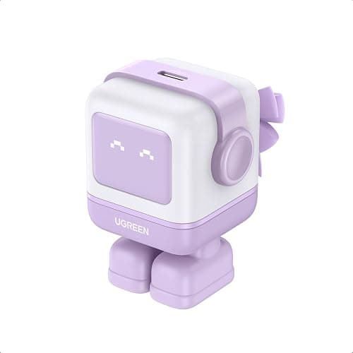 UGREEN Uno 30W USB C Charger Block, Compact Nexode Robot GaN Fast Charger for iPhone 17/16/15/14, Galaxy S25/S24/S23/S22, Pixel 10/9/8/7, MacBook Air, iPad Pro (Kawaii Purple) - Image 1