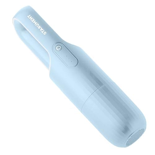 STARUMENT Portable Hand Vacuum Cleaner Handheld Cordless Cleaner for Dust, Pet Hair Dirt Home, Car Interior Lightweight, Easy to Use, Compact Design Battery Rechargeable with USB-C Cable (Blue) - Image 1