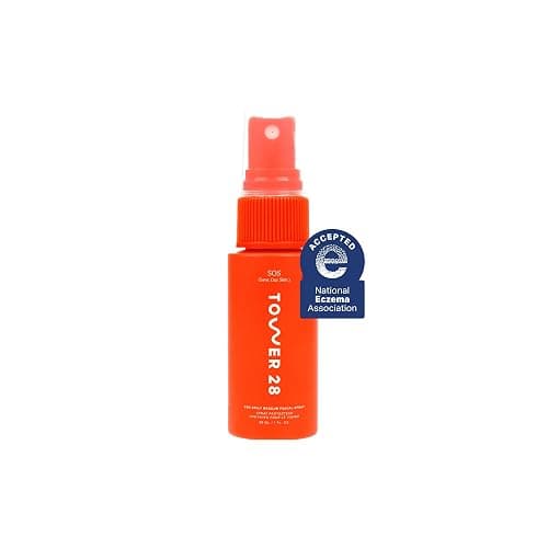 Tower 28 SOS Daily Rescue Facial Spray for Sensitive Skin, Hypochlorous Acid Spray Helps Reduce Redness and Breakouts, Travel Size Toner for Face, 1 FL Oz - 1 Fl Oz (Pack of 1) - Image 1