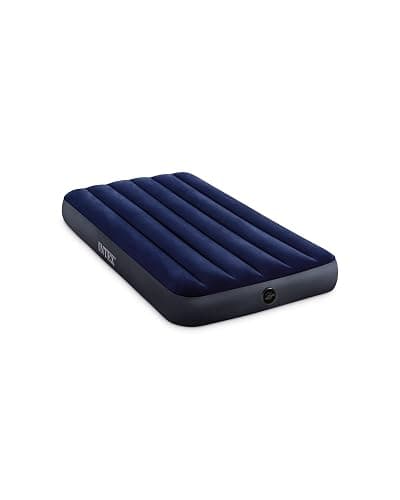Intex 64757E Dura-Beam Standard Downy Air Mattress: Fiber-Tech - Twin Size - 10in Bed Height - 300lb Weight Capacity - Pump Sold Separately - Twin - Image 1