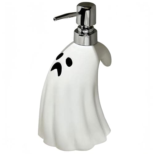 Spooky Ghost Soap Dispenser - 12 oz Ceramic Refillable Hand Soap Dispenser,Perfect for Shampoo, Bathroom Soap Dispenser, Dish Soap Dispenser for Kitchen - Image 1