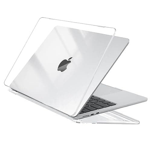 EooCoo Case Compatible with MacBook Air 13 inch M4 2025 2024 2023 2022 M3 M2 A3240 A3113 A2681, Crystal Hard Shell Scratch Resistant Protective Cover Compatible for MacBook Air 13.6 inch Case, Clear - Image 1