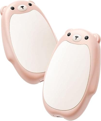 SWEETFULL Hand Warmers Rechargeable – Cute Bear, 2 Pack Magnetic Hot Hands, Reusable Electric Pocket Heater, Great Gift for Daughter, Kids, Wife, or Bestie, Portable for Outdoor & Camping - Image 1