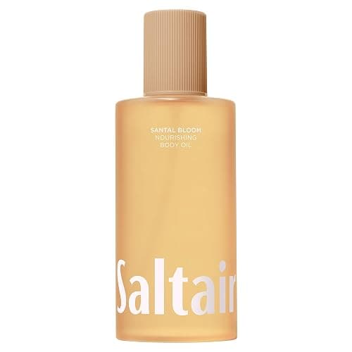 Saltair Body Oil. Jumbo Size Santal Bloom After Shower and Bath Oil Moisturizer for Women and Men. Botanical, Non-Greasy, and Well-Absorbing Lotion for Hydrating Dry Skin. 10oz Bottle - Image 1