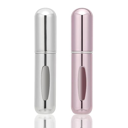 2 Pcs Mini Refillable Perfume Atomizer Bottles,5ml Travel Size Spray Bottles,Empty Perfume Refill Pump for Traveling and Outgoing - Image 1
