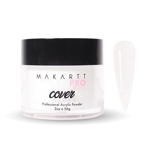 MakarttPro Acrylic Powder - 56g/2oz Nail Cover for Extension, Perfect for Professional Private Nail Technicians - Color: White Rose - Image 1