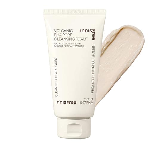 innisfree Volcanic BHA Pore Cleansing Foam, Korean Face Wash with Salicylic Acid, Oil Control, Deep Clean, Pore Care, Sulfate-Free Formula - Image 1