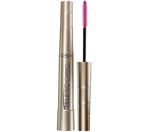 L’Oréal Paris Telescopic Mascara, Eyelash Lengthening Mascara, Unique Non-Clumping Formula, Delivers Intense Length, For Sensitive Eyes, Blackest Black, 8 ml - Image 1