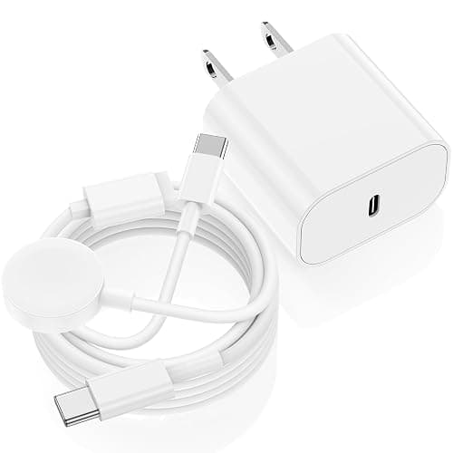 2 in 1 Apple Watch Charger,6ft Fast Magnetic iWatch Charger/USBC to USB C Charging Cable Cord and Type C Wall Charging Block for iWatch Series 10/9/Ultra/8/7/SE/6/5/4/3/2/iPhone 17 Pro Max/16 Pro/15 - Image 1