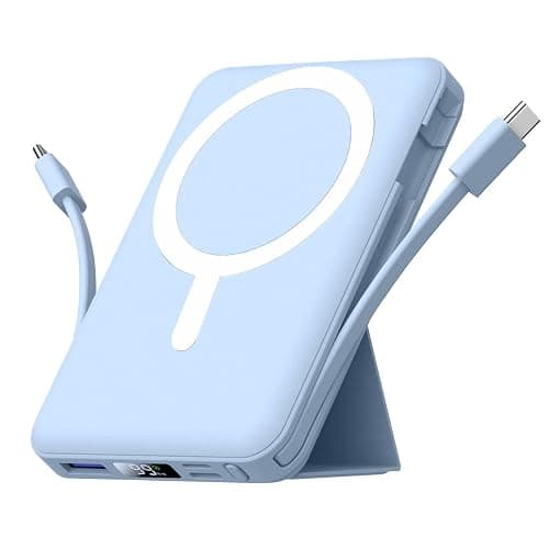 Azmuth for Magsafe Battery Pack, 10000mAh Magnetic Power Bank 22.5W PD Fast Charging with LED Display Wireless Portable Charger for Magsafe with Stand for iPhone 17/16/15/14/13/12/Pro/Pro Max - Image 1