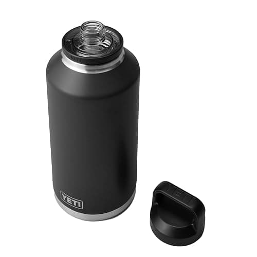 YETI Rambler 64 oz Bottle, Vacuum Insulated, Leakproof, Stainless Steel with Chug Cap, Black - Image 1