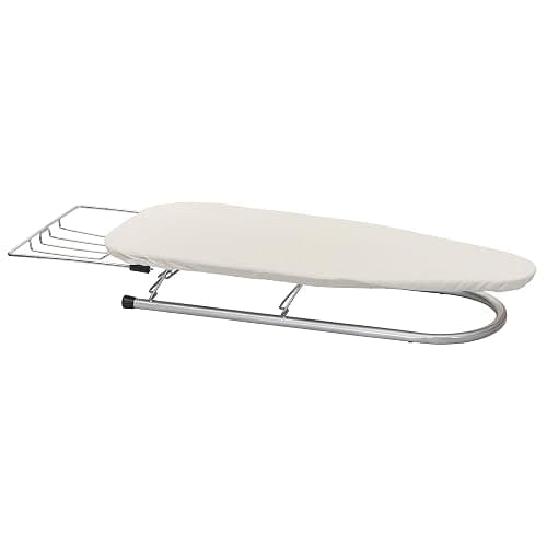 Household Essentials Tabletop Ironing Board, Compact Ironing Board with Iron Rest, Includes Door Hang, Perfect for Dorms and Small Spaces, 12 x 30", Silver - Image 1