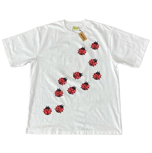 JOLILUNA Whimsy Twee Clothes for Women Oversize Graphic Ladybug Tee Y2k Fashion Whimsical Clothes Streetwear - Image 1