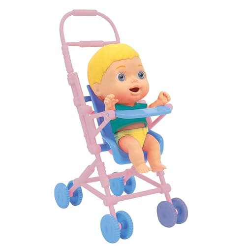 Cicciobello - Amicci Stroller with Character, Walking Door Cicciobello with his Stroller, Food kit and Diaper Colored, for Girls from 3 Years, CC018000, Giochi Preziosi - Image 1