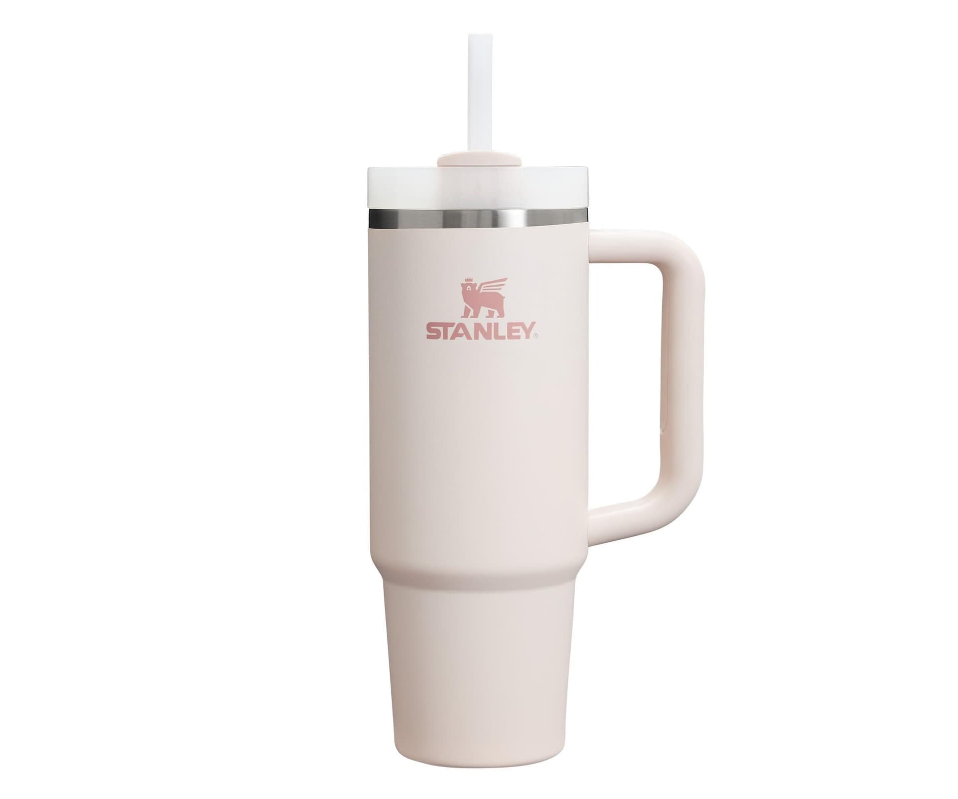 Stanley Quencher H2.0 Tumbler with Handle & Straw 30 oz | Twist On 3-Way Lid | Cupholder Compatible for Travel | Insulated Stainless Steel Drink Bottle | BPA-Free | Rose Quartz - Image 1