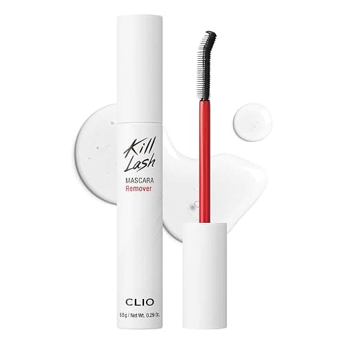 CLIO Kill Lash Mascara Remover, Waterproof Eye Makeup Remover with Curved Precision Brush, Oil Cleanser for Superproof Mascara and Lash Base, No-Rub Gentle Cleansing - Image 1
