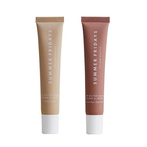 Summer Fridays Tinted Lip Butter Balm Gift Set - Conditioning Vegan Lip Balm for Instant Moisture, Shine & Hydration - Softening & Soothing Skincare - Vanilla & Vanilla Beige (2 Count) - Image 1