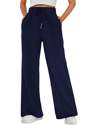 AUTOMET Womens Wide Leg Sweatpants Baggy Lounge Travel Pants Fall Fashion Outfits 2025 Winter Clothes Joggers - Image 1