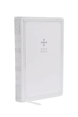 NRSV Catholic Edition Gift Bible, White Leathersoft (Comfort Print, Holy Bible, Complete Catholic Bible, NRSV CE): Holy Bible - Image 1