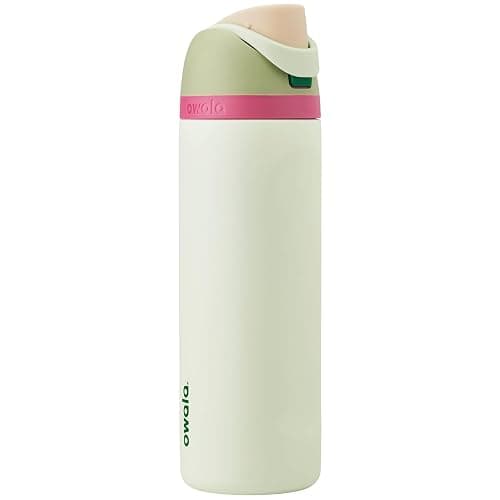 Owala FreeSip Insulated Stainless Steel Water Bottle with Straw for Sports and Travel, BPA-Free Sports Water Bottle, 24 oz, Green/Mint, Alpine Sport - Image 1