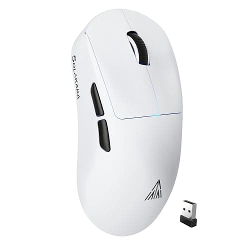 SOLAKAKA SM850 Wireless Gaming Mouse, 24000 DPI, 55g Lightweight Mouse Gaming, 6 Programmable Buttons, Ergonomic Computer Mouse, Tri-Mode BT5.1/2.4G/USB-C 250h Battery Life PC Gamer Mice for Laptop - Image 1
