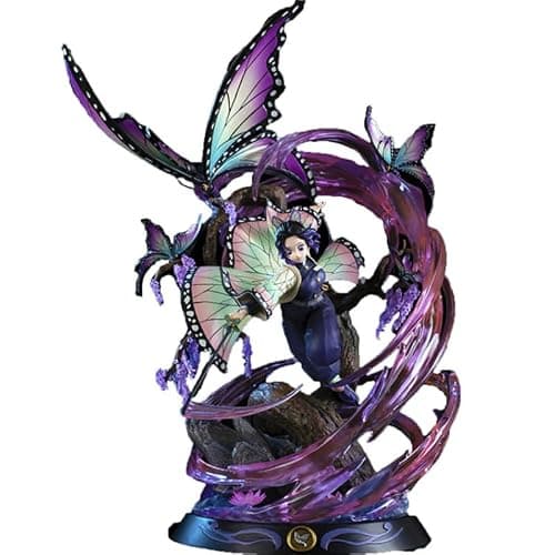 Shinobu Kocho Figure, Insect Column Butterfly Shinobu Kocho Figurine 31cm/12.2inch PVC Characters Handicrafts Souvenirs for Anime Fans Gifts (b) - Image 1