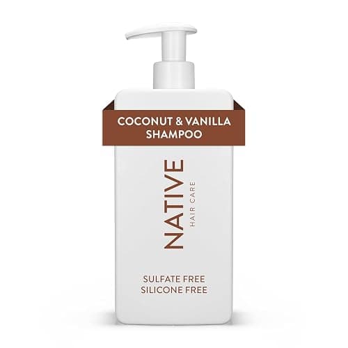 Native Shampoo for Men & Women - Silicone & Sulphate Free - Coconut & Vanilla Scent - Hydrating Shampoo - Give Dry Hair a Soft, Healthy Shine (487ml) - Image 1