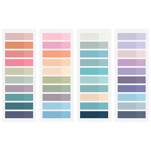 BukSuk 800Pcs Books Tabs for Annotating, Tabs for Notebooks, Sticky Tabs, Morandi Page Markers, Multi-Colored Writeable and Repositionable Book Flags Strip (800Pcs) - Image 1