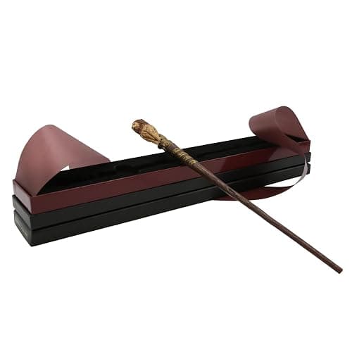 Harry Potter Gryffindor Mascot & Traits Wand - Second Edition Collectible with Lion Topper & House Inscription - 14" Replica with Premium Display Box - Ideal for Fans & Collectors - Not a Toy - Image 1