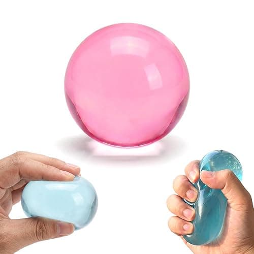 2026 New Coconut Oil Stress Ball, Dumpling Squishy Coconut Squeeze Stress Shapeable Ball, Non-Sticky Slow Rising Squeeze Balls, Portable Desk Squishies for Relaxation and Focus (Pink) - Image 1