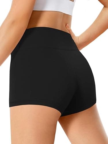 Haloumoning Girls Athletic Shorts Kids High Waist Biker Dance Gymnastics Shorts Comfy Yoga Active Shorts 5-14 Years - Image 1