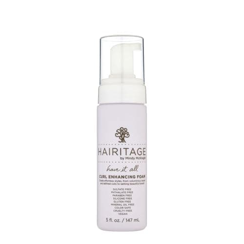 Hairitage Have It All Curl Enhancing Foam Mousse with Quinoa + Rice Protein for Frizz Control + Moisture - Lightweight Formula - Leaves Hair Full + Bouncy - Set Hairstyles + Curls, 5 oz - Image 1