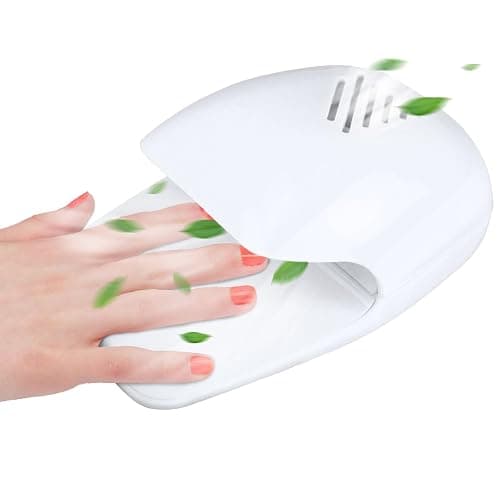 Nail Fan Dryer for Regular Nail Polish, Portable Nail Dryer Nail Art Polish Machine Quick Dry Nail Polish Gel Nail Dryer Blower for Fingernail Toenail, Portable Fans Battery Operated - Image 1