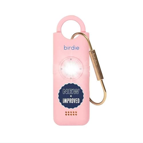 She’s Birdie 3.0 New Version – The Original Personal Safety Alarm for Women by Women–Loud Siren, Flash Light and Rechargeable Battery in a Variety of Colors (Blossom Pink) - Image 1