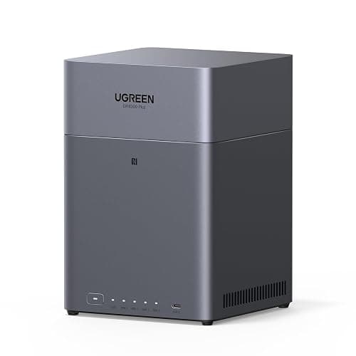 UGREEN NASync DH4300 Plus, NAS Desktop a 4 Bay, Porta LAN 2,5 GbE, 8 GB di RAM, Connessione NFC One-Touch, Album Familiare/Bambino AI, Cloud Personale per Casa/Ufficio (Senza Dischi) - Image 1