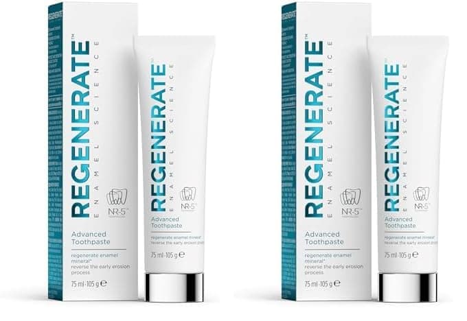 Regenerate ENAMEL SCIENCE Regenerate Dentifricio Avanzato per rigenerare lo smalto dentale, consistenza ricca, aroma menta, 75ml (Confezione da 2) - Image 1