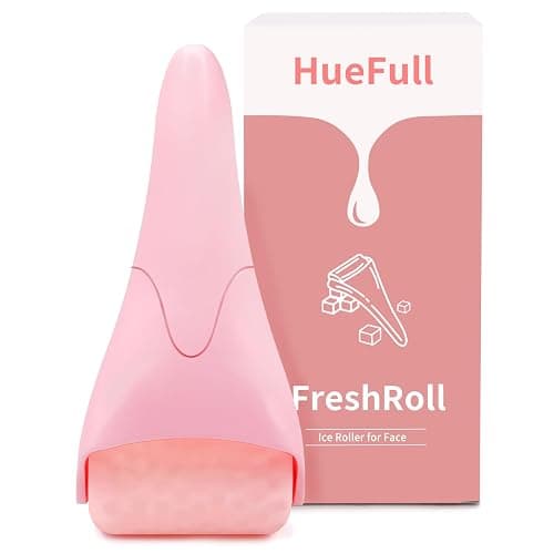 huefull Ice Roller for Face Women, Skin Care Set & Ice Face Roller,Self Care Gifts for Women,Reduces Puffiness and Wrinkle, Facial Massager Tool & Spa Pink Gifts - Image 1