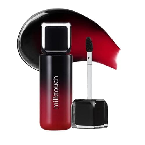 MILKTOUCH Black Peel Off Lip Tattoo - Long-Lasting Matte Lip, Waterproof & Transfer-Proof, Highly Pigmented, Stay-On-All-Day Lip Tint Stain (4.5g) #03 Black Apple - Image 1