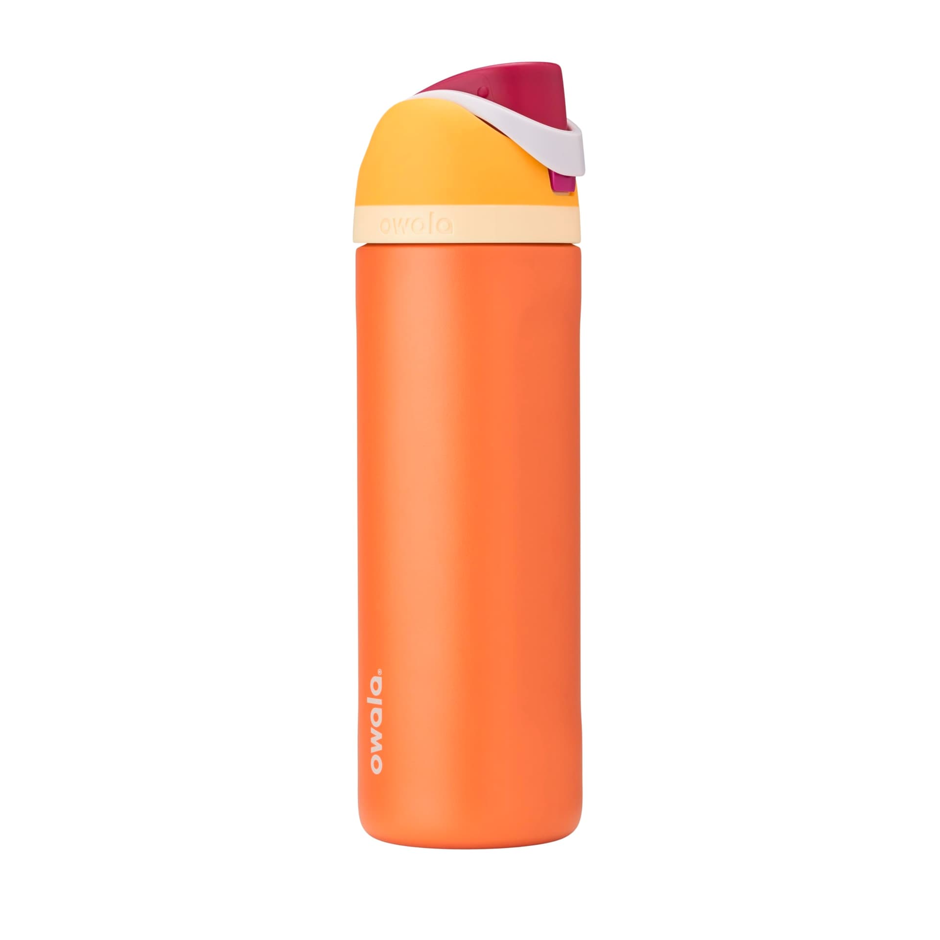 Owala FreeSip Insulated Stainless Steel Water Bottle with Straw for Sports, Travel, and School BPA-Free Sports Water Bottle, 24 oz, Citrus Crush - Image 1