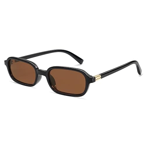 Appassal Retro Rectangular Sunglasses for Women Vintage Fashion Trendy Funny Small 90s Square Sunnies 2024 AP3698 - Image 1