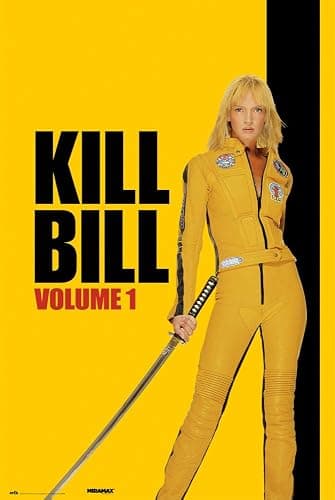 POSTER STOP ONLINE Kill Bill Volume 1 - Movie Poster (Regular Style - Black Mamba & Katana) (Size 24 x 36) - Image 1
