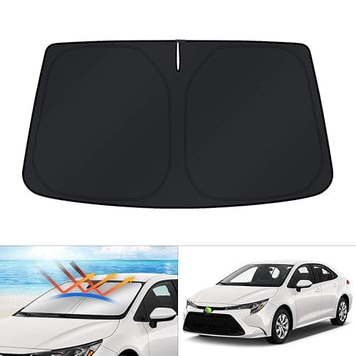 KUST Custom Fit Windshield Sun Shade for 2020-2024 2025 2026 Toyota Corolla (Not for Corolla Cross) Accessories Sunshade Sun Visor Protector Foldable Blocks UV Rays Keep Cooler - Image 1