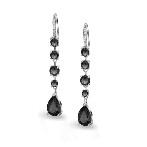 Vetieeimo Bride Bridesmaid Teardrop Long Dangle Earrings for Women, Christmas Jewelry Gift, Trendy Hook Dangling Earrings Fit Wedding Prom Halloween - Image 1