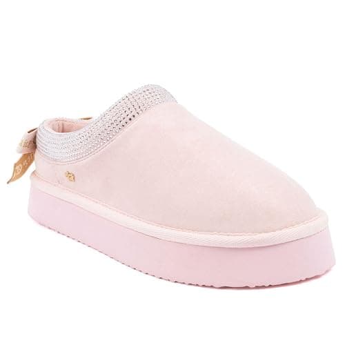 Juicy Couture Women's Cozy Slipper Mule – Plush Indoor Outdoor House Shoe with Memory Foam and Faux Fur Lining - Image 1